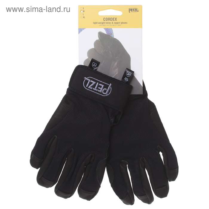 Перчатки Petzl CORDEX, цвет черный, размер М - Фото 1