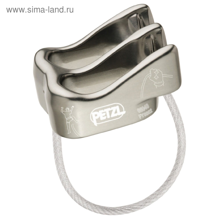 Cпусковое устройство Petzl VERSO, цвет серый - Фото 1