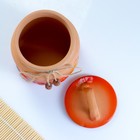 Банка для хранения сухофруктов «Борисовская керамика», 1 л, с отверстиями для вентиляции, персиковая - Фото 4