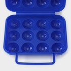 Контейнер для хранения яиц с ручкой, 20×7 см, 12 ячеек, цвет МИКС - Фото 7