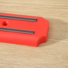 Держатель для ножей магнитный Доляна «Цветная линия», 38 см, цвет красный - фото 4558620