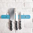Держатель для ножей магнитный, 38 см, цвет синий - Фото 3