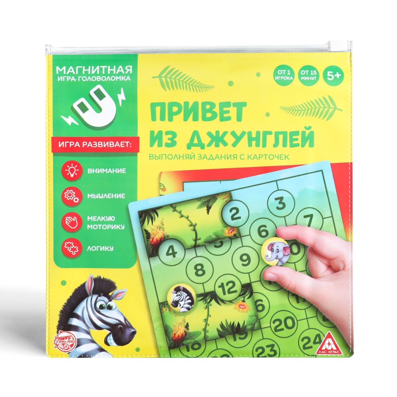 Магнитная игра «Привет из джунглей»