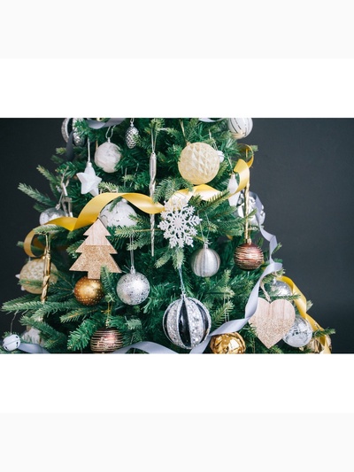 Ёлочные игрушки набор 7 шт. «Сосулька - завитулька», 19 см, серебристый