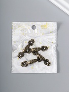 Ручка для шкатулки металл, набор 4 шт., 4.2?0.7?0.5 см (комплект 4 шт) - фото 48670591