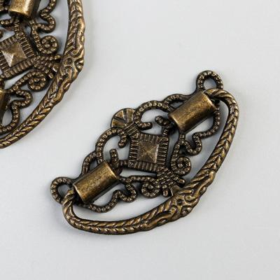 Ручка для шкатулки, металл, набор 2 шт., 5×3×0.5 см