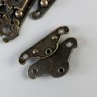 Замок металл для шкатулки «Старинный», набор 4 шт., 3.8×2.8×0.5 см - Фото 2