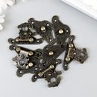 Замок металл для шкатулки «Старинный», набор 4 шт., 3.8×2.8×0.5 см - Фото 3