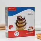 Набор форм для выпечки «Квадрат», 3 шт, 20×4,5 см, цвет хромированный - Фото 5