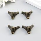 Уголок (ножка) для шкатулки металл «Рептилия», набор 4 шт., 1.5×2×1.5 см - Фото 3