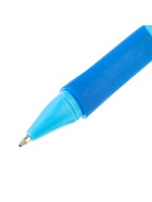 Ручка шариковая Calligrata, синий стержень, узел 0.7 мм, синий корпус с резиновым держателем - Фото 7