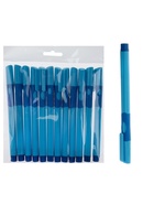 Ручка шариковая Calligrata, синий стержень, узел 0.7 мм, синий корпус с резиновым держателем - Фото 8