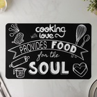 Салфетка сервировочная на стол «Кулинария», 42×27 см, чёрная  (артикул 1407331)  большой выбор товаров оптом и в розницу по низким ценам с доставкой