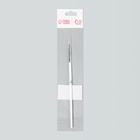 Кисть для дизайна ногтей, тонкая, 16.5 см, d=2×6 мм, белая - Фото 3