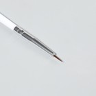 Кисть для дизайна ногтей «Волос», 16,5 см, d - 2 × 6 мм, цвет белый - Фото 4