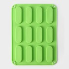 Форма для выпечки Доляна «Сладости.Эклер», силикон, 28×21×1 см, 12 ячеек (7.6×2.7×1 см), МИКС - Фото 5