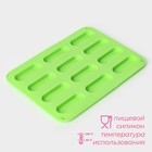Форма для выпечки Доляна «Сладости.Эклер», силикон, 28×21×1 см, 12 ячеек (7.6×2.7×1 см), МИКС - Фото 2