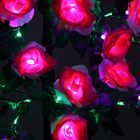 Светодиодный куст 0.95 м, "Розы большие", 54LED, 220V, фиксинг, РОЗОВЫЙ - Фото 2