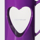 Чайник заварочный френч - пресс Доляна «Комплимент», 350 мл, стекло, цвет фиолетовый - фото 4558670