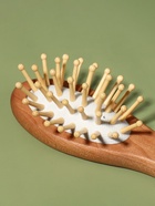 Расчёска - мини массажная, деревянная, 4×11.5 (±1) см - Фото 2