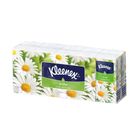 Платочки бумажные Kleenex Aroma «Ромашка», 10 упаковок по 10 шт. - фото 298599692
