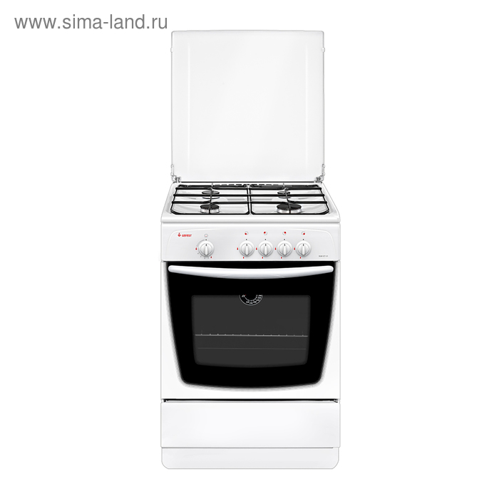 Плита Gefest 1200-С7 К8, газовая, 4 конфорки, 63 л, газовая духовка, белая - Фото 1