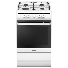 

Плита Hansa FCGW51003, газовая, 4 конфорки, 70 л, газовая духовка, белая