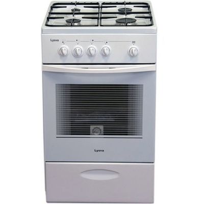 Плита "Лысьва" ГП 400 МС-2у, газовая, 4 конфорки, 57 л, без крышки, белая