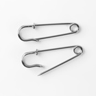 Булавки шляпные, 45 мм, 10 шт., цвет серебряный - Фото 3