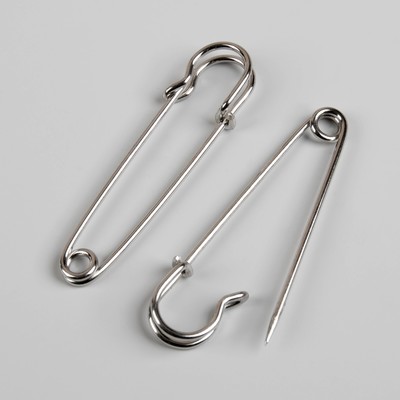 Булавка шляпная, 70 мм, цвет серебряный