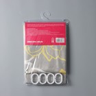 Штора для ванной Доляна «Большие цветы», 180×180 см, полиэстер, жёлтая - Фото 6