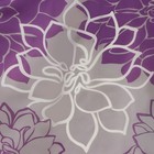 Штора для ванны Доляна «Большие цветы», 180×180 см, полиэстер, цвет сиреневый - Фото 2