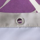 Штора для ванны Доляна «Большие цветы», 180×180 см, полиэстер, сиреневая - Фото 3