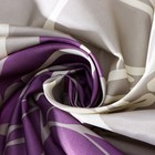 Штора для ванны Доляна «Большие цветы», 180×180 см, полиэстер, сиреневая - Фото 5