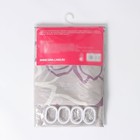 Штора для ванны Доляна «Большие цветы», 180×180 см, полиэстер, сиреневая - Фото 7