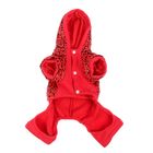 Комбинезон "Пятнашки", размер L, куртка на синтепоне, штаны с начесом, красный - Фото 5