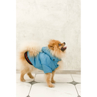 Куртка супертеплая на синтепоне, размер М (ДС 31 см, ОГ 48 см), голубая - Фото 9