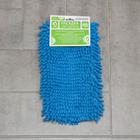 Насадка для плоской швабры с зажимом-бабочкой Доляна, 37×25 см, микрофибра букли, цвет МИКС - Фото 4