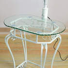 8777/3 (2) Торшер со стеклянным столиком белый - Фото 4