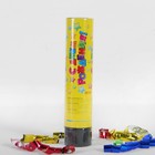 Хлопушка пружинная «С днём рождения», звёздочки, конфетти, фольга-серпантин, 20 см - Фото 2