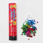 Хлопушка пружинная «С днём рождения», смайлики, конфетти, фольга, серпантин, 20 см - Фото 2