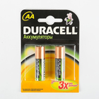 Аккумулятор Duracell, Ni-Mh, AA, HR6-2BL, 1.2В, 1700 мАч, блистер, 2 шт. - Фото 1