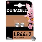 Батарейка алкалиновая Duracell, LR44 (А76, KA76, V13GA)-2BL, 1.5В, блистер, 2 шт. - Фото 1