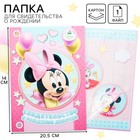 Свидетельство о рождении «Минни малышка», Минни Маус, размер файла 21×30 см Disney, новый формат свидетельства - Фото 1