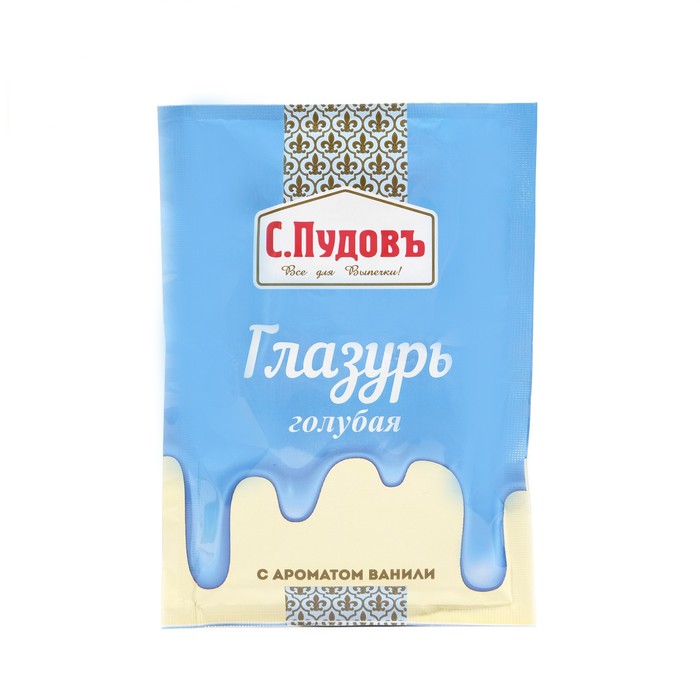 УЦЕНКА Сахарная глазурь С.Пудовъ голубая, 100 г (до 27.03.2025) - Фото 1