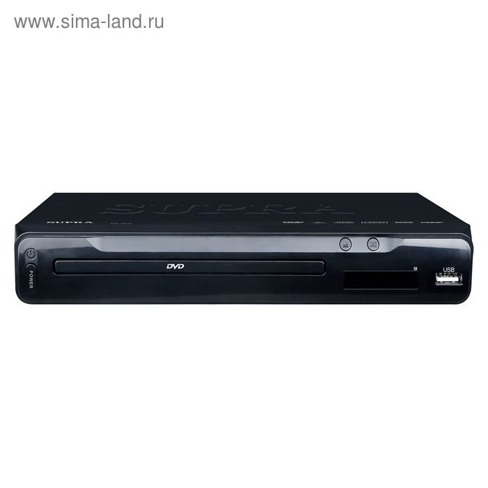DVD плеер SUPRA DVS 105 UX, черный - Фото 1