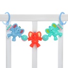 Растяжка на коляску/кроватку Крошка Я «Слоник», 3 игрушки с погремушками, МИКС - Фото 4