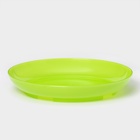 Горшок для орхидей с поддоном Доляна, 1,6 л, пластиковый, цвет зелёный - Фото 4