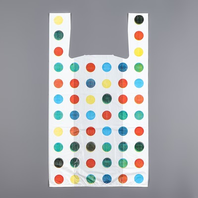 Пакет "Конфетти", полиэтиленовый, майка, 28 х 50 см, 12 мкм