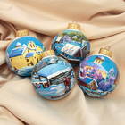 Набор ёлочных шаров ручной работы "Утро" 4шт, 10 см - Фото 1